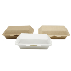 环保带走纸食品容器涂布纸，哑光层压压花和上光印刷处理