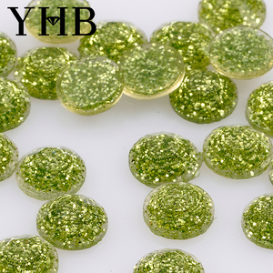Toptan fabrika özelleştirilmiş Modern yuvarlak Flatback sıcak düzeltme reçine kristal - Product Image 1