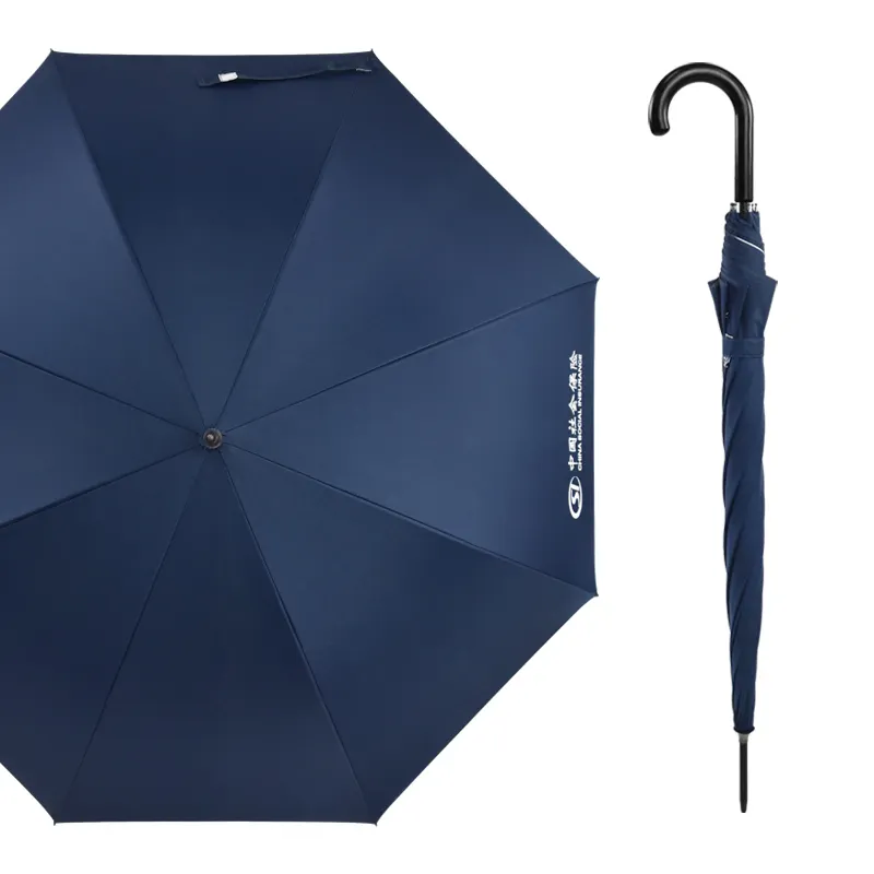 프로모션을위한 비 방수 맞춤형 금속 직선 우산