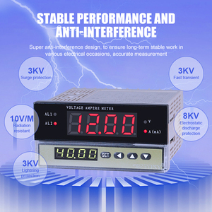 TOKY 48*96mm Digitales Voltmeter Ampere meter Einphasiger Mehr kanal eingang 2 Schleifen Alarm ausgangs feld