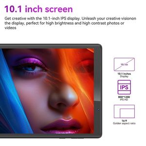 Tablet PC Android de 10,1 pulgadas con tecnología de audio avanzada con pantalla táctil IPS de Resolución de nivel de retina y procesador Octa Core MTK - Product Image 5