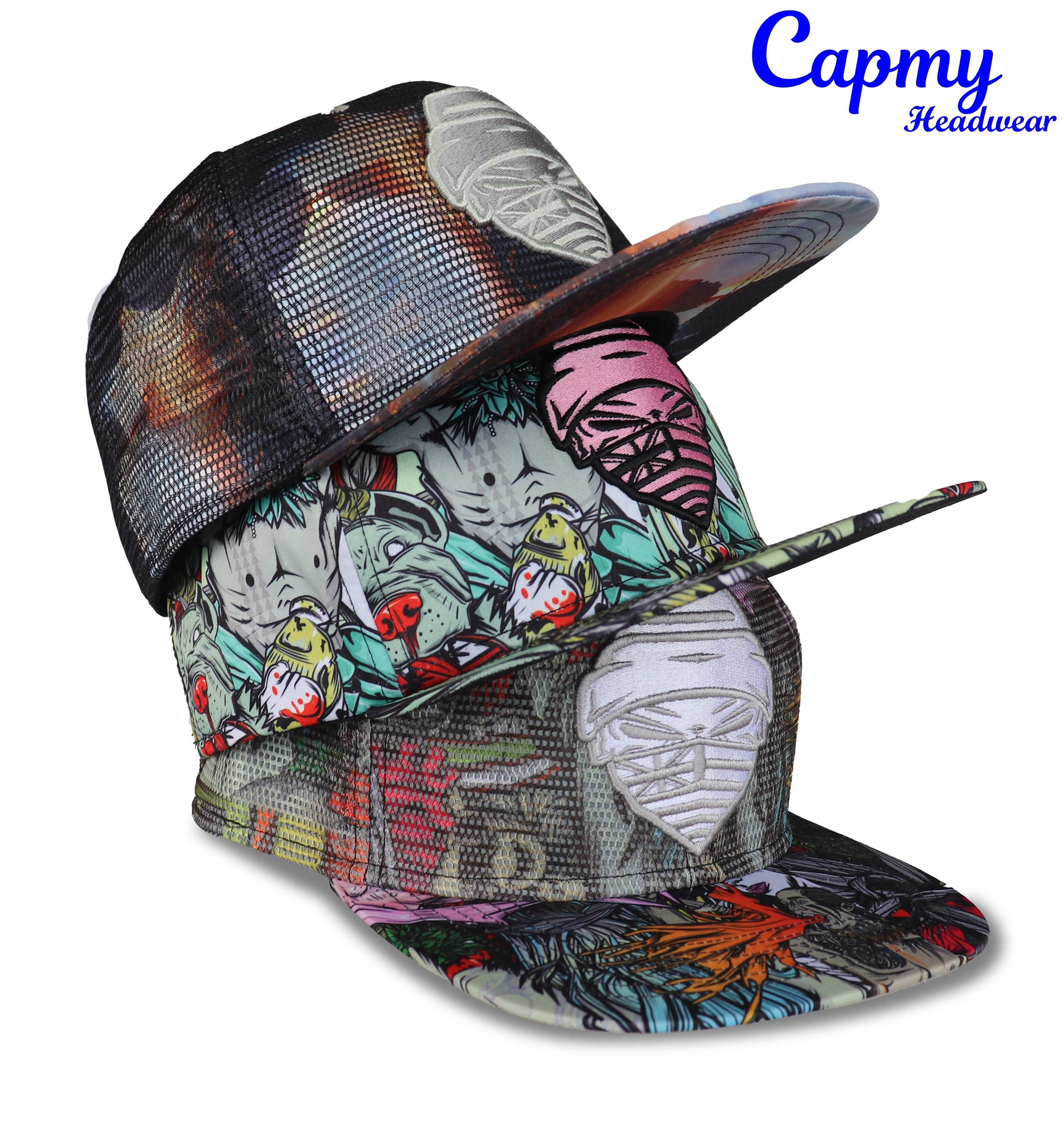 Printed Snapback Cap