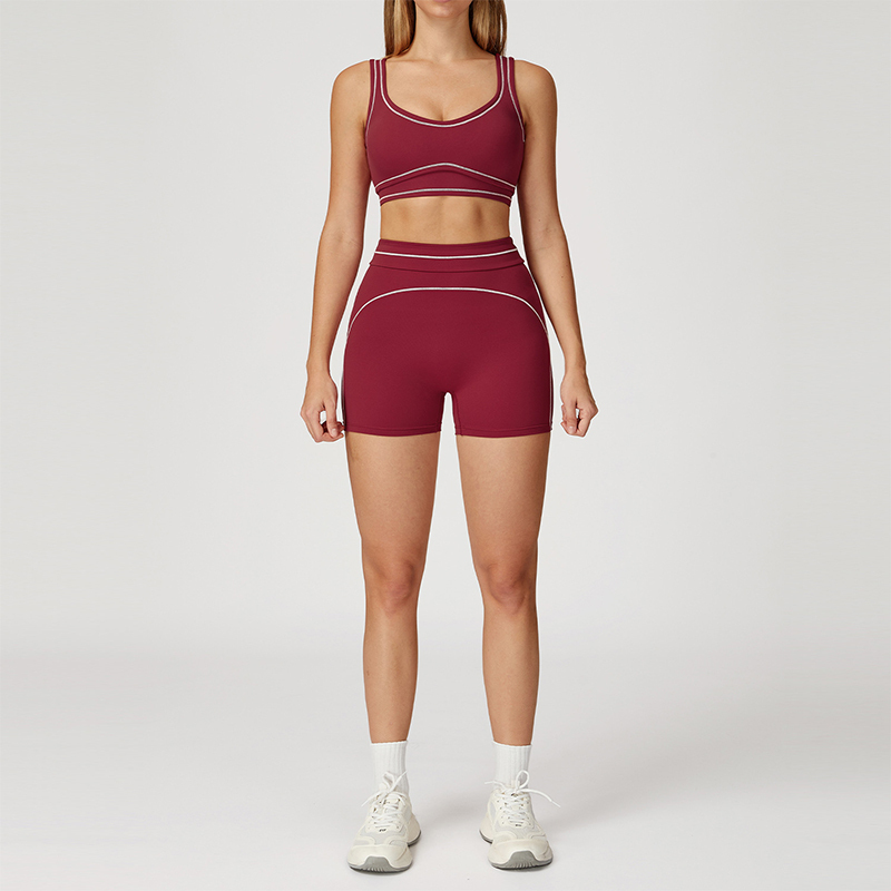 Red shorts sets