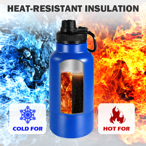 35Oz đi bộ đường dài cắm trại ngoài trời cách nhiệt Dog Travel Vacuum <span class=keywords><strong>Flask</strong></span> với có thể tháo rời Bát xách tay pet chai nước Dispenser 2 trong 1 - Product Image 2