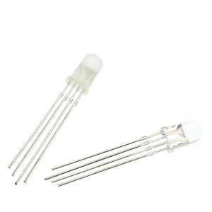 50PCS 5mm full-color <strong>LED</strong> <strong>RGB</strong> red/green/blue <strong>Common</strong> <strong>Cathode</strong>/Anode Four feet transparent highlight color light 5mm diode colorful - Product Image 5