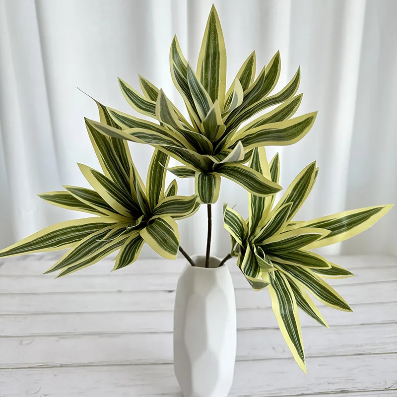 Hot sell wholesalers artificial greenery plant Faux short stem Lily bamboo for Home office decor