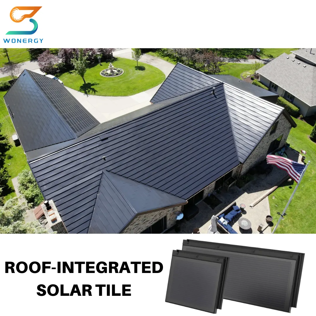 ジンバブエ太陽光発電エネルギー屋根材単結晶シリコンチューイルソーラー一体型ソーラールーフタイル