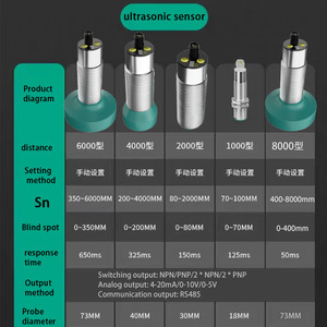 Ultrasonic liquid level <strong>sensor</strong> 6m/8m <strong>analog</strong> 4-20mA/0-10V/0-5V or relay <strong>output</strong> <strong>sensor</strong> Ultrasonic - Product Image 2