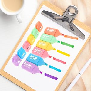 Cremefarbene Meißels pitze Mini-Text marker Stift Ästhetischer Text marker Marker Verschiedene niedliche Farben Markierung stift für das Büro der Studien schule - Product Image 5