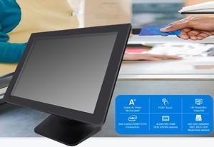 Прямая Продажа с фабрики 15,6 дюймов сенсорный экран POS PC терминал все-в-одном окно Linux система для розничной торговли