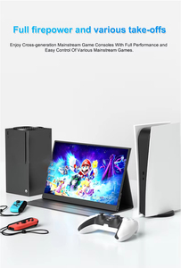新しいデザイン15.6インチFHD 1080P 60HZタイプC PC電話スイッチPS5ゲーム外部モニターラップトップ用 - Product Image 2