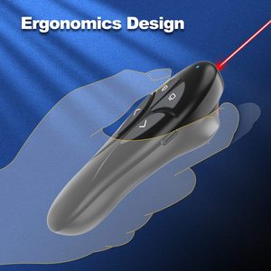 Werks präsentation Clicker Long Range Red Laser Pointer Clicker Wiederauf ladbarer Wireless Presenter Slide Clicker für Computer