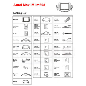 車の診断スキャナーa-utelmaxisys maxicom im608 proxp400車immoキーコードプログラマープログラミング切断機im608 - Product Image 4