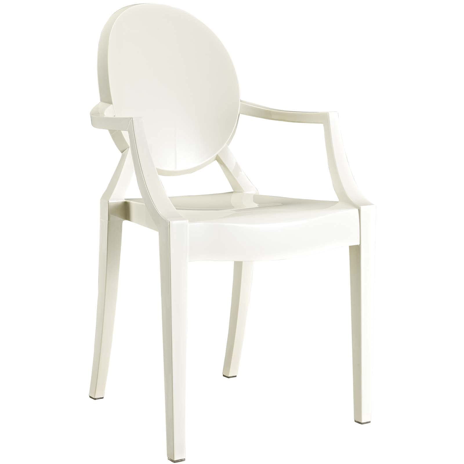 Fauteuil de salle à manger blanc un