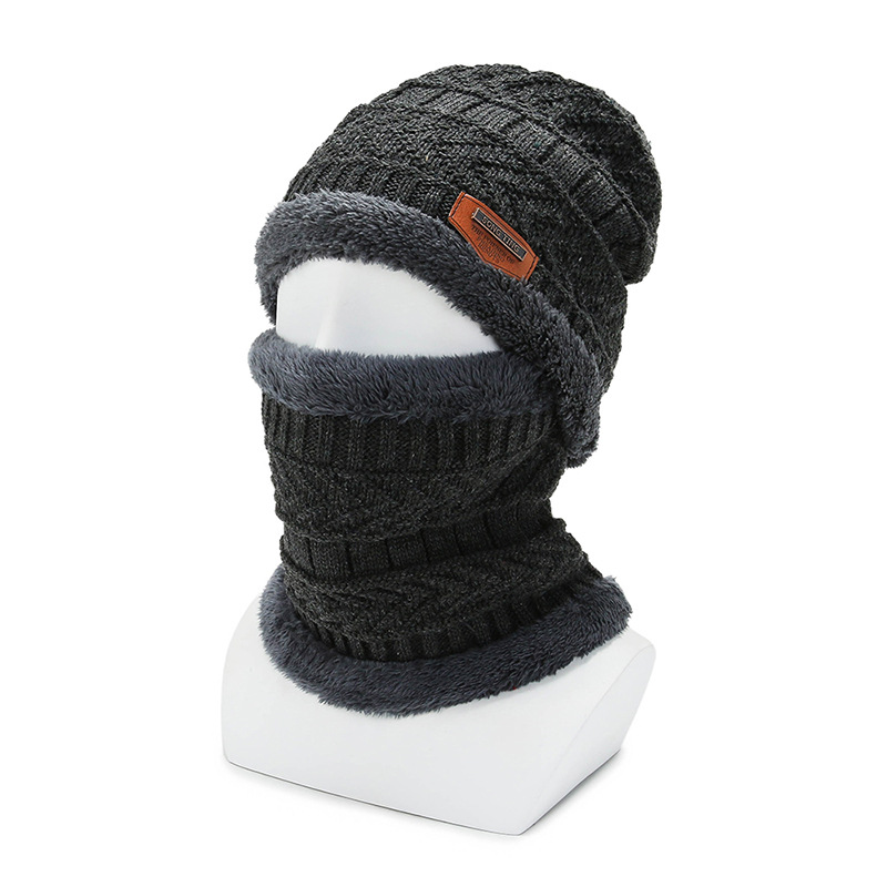 Gris (sombrero + bufanda)