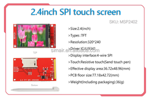 SPI serie 2.4 pollici TFT modulo schermo LCD per la scheda di sviluppo STM32 - Product Image 3