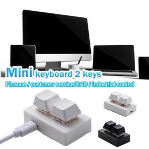 Drop Shipping Mini RGB USB 2キーカスタムゲーム有線プログラマブルDIYメカニカルゲームDIYキーボード - Product Image 4