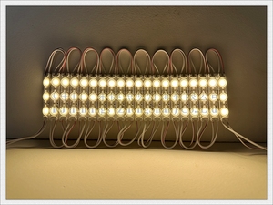 2024 กันน้ํา PVC ฉีดไฟ LED โมดูลสําหรับป้ายตัวอักษร Super LED โมดูล DC12V 60 มม.* 11 มม.* 6 มม.SMD 2835 3 LED 1.3W