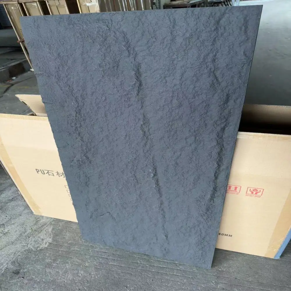 Shandong 3D bianco Pu pietra artificiale Bustion pietra Pu ha bisogno di blocchi pannelli di parete arenaria