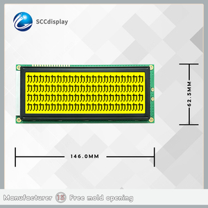 Display LCD 2004B personalizzato di fabbrica 7 segmento STN giallo retroilluminazione 20x4 linea di caratteri COB Display Premium - Product Image 3