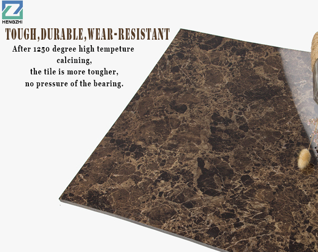 Modern Design Like Turkey Dark Emperador Marble Full Polished Tiles