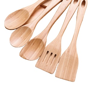 Thân Thiện Với Môi Tre Công Cụ Nấu Ăn Bằng Gỗ Thìa Nhà Bếp Đồ Dùng Thiết Lập - Product Image 1