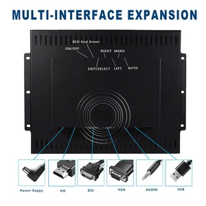 Monitor de pantalla táctil Pantalla de 17 pulgadas Monitor de pantalla táctil Alto brillo 1000Nits Monitor LCD opcional de 17 pulgadas con entrada de 12V CC - Product Image 4