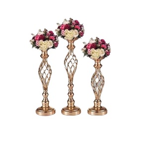 結婚式用ゴールドセンターピース花瓶 - Product Image 1
