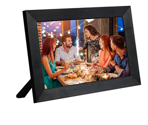 Marco de fotos digital en la nube WiFi de 10 pulgadas con pantalla táctil, función de reloj de reproducción de vídeo, Marco acrílico de memoria de 32GB, regalo - Product Image 3