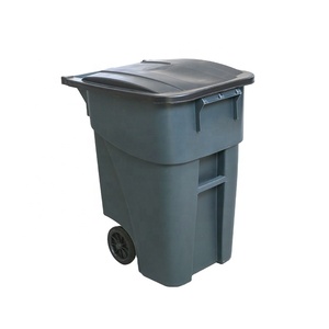 Contenedor de basura de estructura de pie de 200L para clasificar cubos de basura de plástico de reciclaje Gestión de cubos de basura