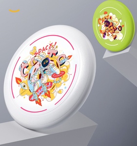 Timecreate ของเล่นสุนัขจานบินเรืองแสงจากโรงงานในที่มืดจานร่อน175กรัมแผ่นเกมกลางแจ้งดิสก์กอล์ฟ - Product Image 5