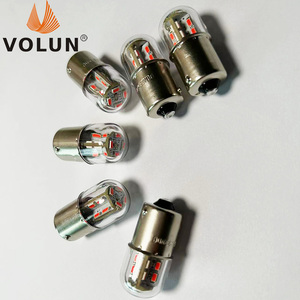 ไฟเตือนสัญญาณไฟ LED R10W R5W G18ไฟเตือน DC6-28V 10-36V 10 -- 48V 1156หลอดไฟรถยนต์ LED BA15S BA15D BAY15D จักรเย็บผ้าไฟ LED