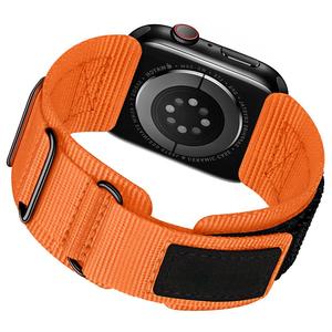 Cierre de gancho y bucle Correa de reloj de nailon elástico de lujo Serie 10 9 8 7 6 Bandas de reloj transpirables IWatch - Product Image 6