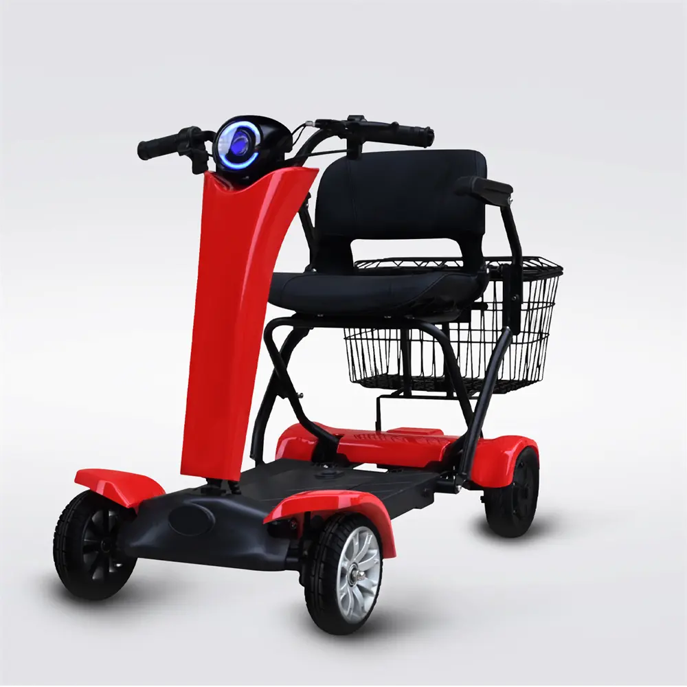Stabile e tiene una buona carica Auto pieghevole 4 scooter per sedie a rotelle auto pieghevole scooter per mobilità