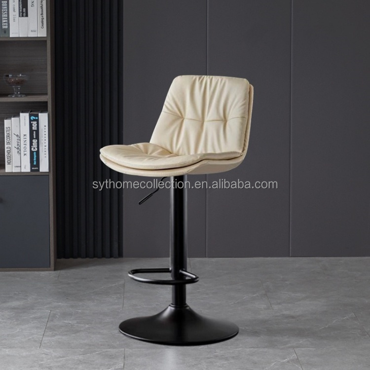 Asiento Blanco Arroz + Patas Negras