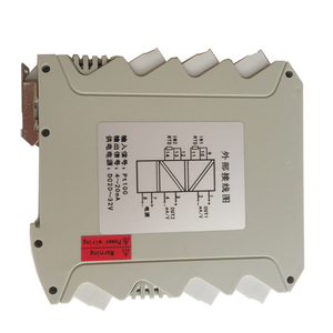 Salida de entrada dual Lcd 0-300C Aislado Din 0-5V 0-10V 4-20mA Pt100 Pantalla de termopar Transmisor de temperatura de montaje en riel - Product Image 6