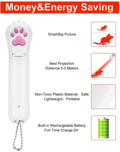 Ricarica USB e 5 modelli Pet Cat Laser Toy Led Light puntatore Laser interattivo per gatti - Product Image 2