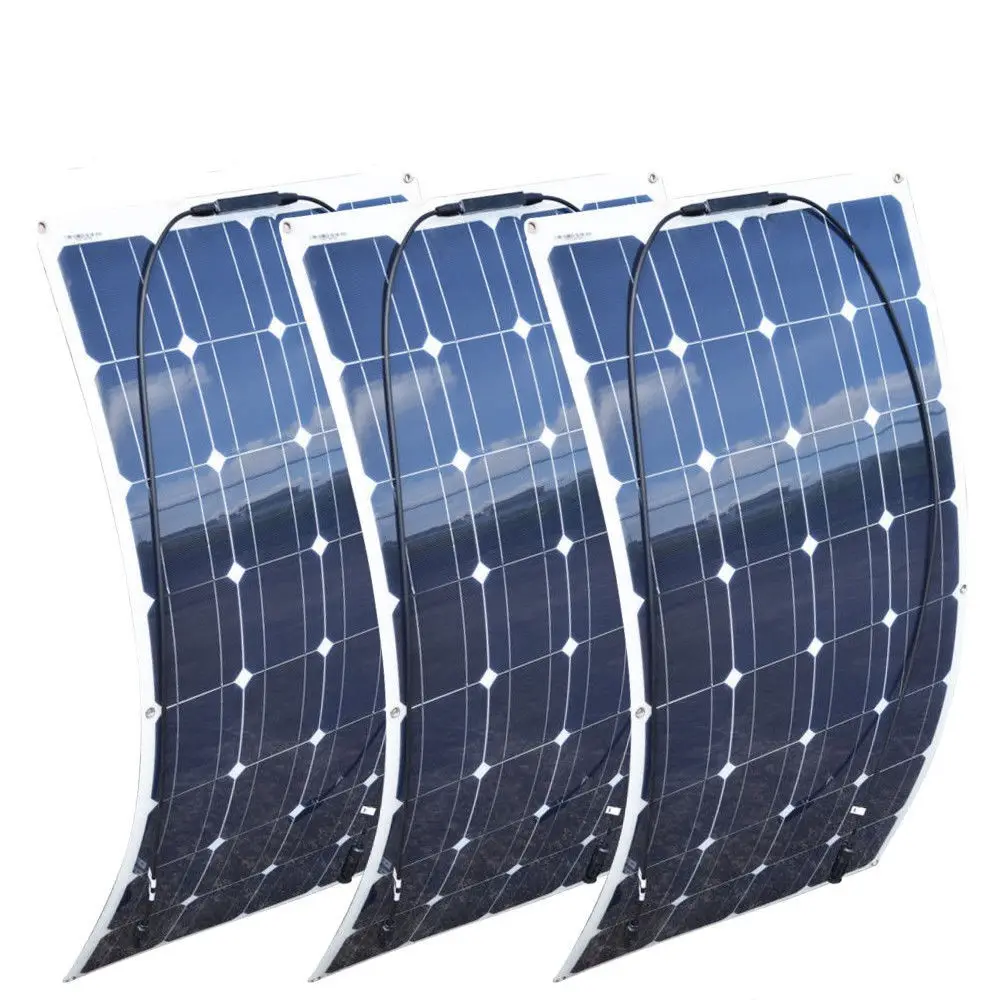 Monocristallino pv modello kit pieghevole trasparente pannello solare fotovoltaico 100 w