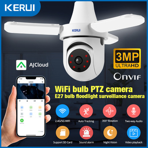 New <strong>3MP</strong> 5G 2.4G WiFi PTZ <strong>IP</strong> <strong>Camera</strong> With <strong>LED</strong> Lights E27 Bulb <strong>Camera</strong> Home Security Surveillance AI Tracking Wireless Indoor <strong>Camera</strong> - Product Image 2