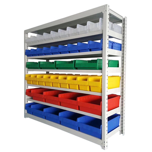 Istiflenebilir plastik saklama kutuları kutuları shelfull kutuları depo raf kullanımı - Product Image 6