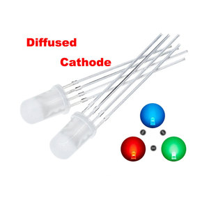5mmRGBLEDコモンカソード4ピンラウンド拡散LEDダイオード赤緑青RGBLED - Product Image 1