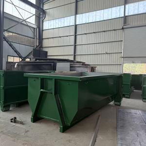 Contenedor de eliminación de basura de reciclaje, contenedor de basura de alta calidad hecho a medida, contenedor de basura de elevación con gancho de Metal para basura de construcción - Product Image 6