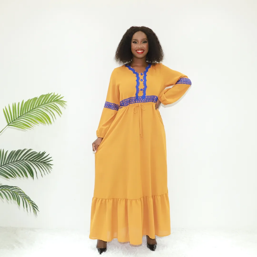 Ropa musulmana modelo africano 6xl AY moda SG703 Abidjan ropa vestido musulmán