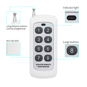 QIACHIP KT1006 ktsmart 433MHz 6/8 düğme EV1527 kod uzaktan kumanda anahtarı RF verici akıllı ev için kablosuz anahtar - Product Image 4