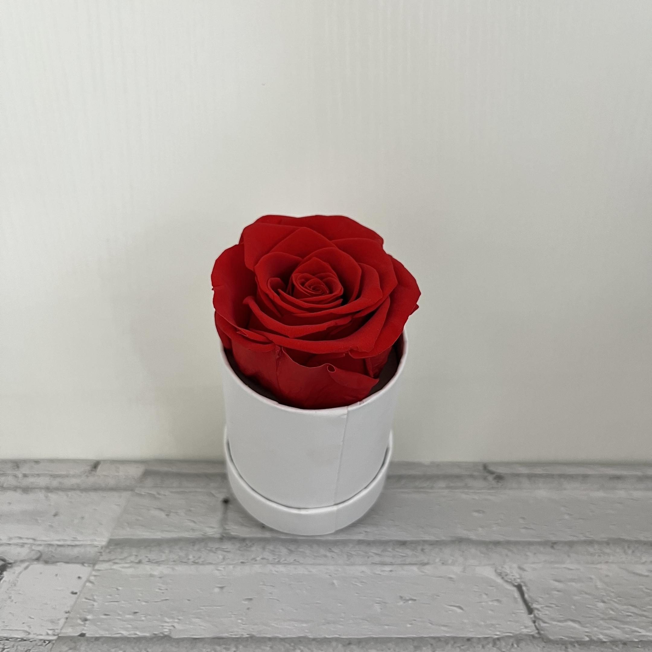 Rosso 1 fiore (rotondo)