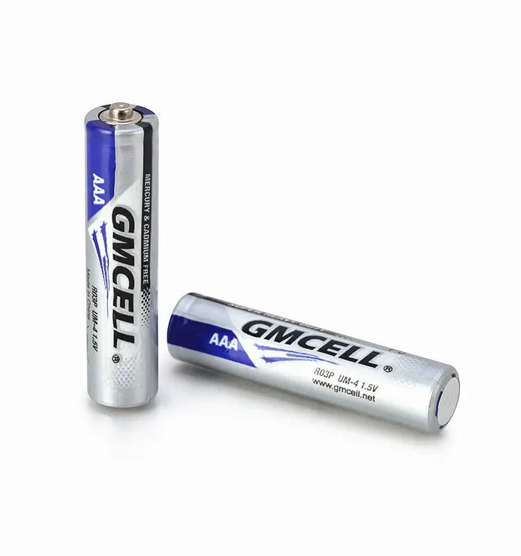 GMCELL di alta qualità il miglior prezzo 1.5V R03P Super Heavy Duty Cell batteria 3AA R03 UM-4 a secco per l'elettronica di consumo