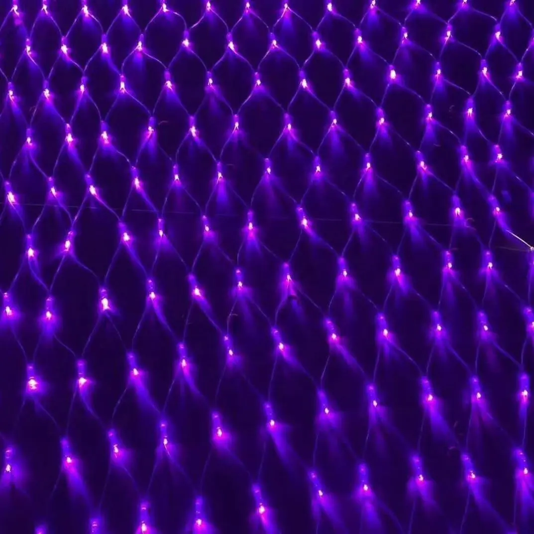 LEDフェアリーライトフィッシングネットメッシュストリングクリスマスデコレーション