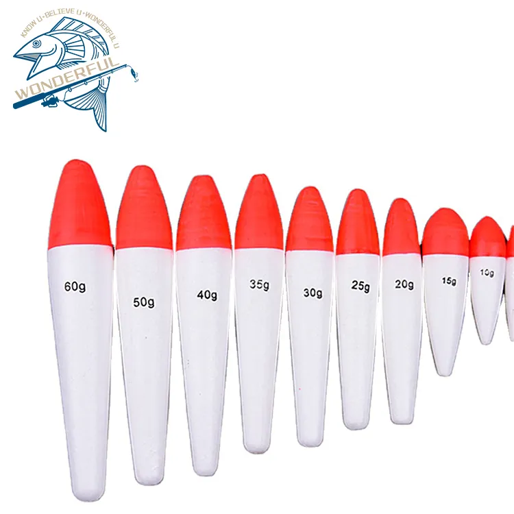Pvc Multicolor Long Shot Plastic Pear Shaped Injection Butt Plastic Water Floating Buoy For Fishing
