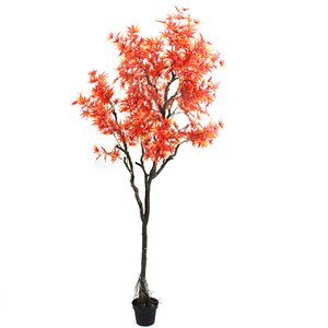 盆栽枫树植物室内家庭小人造日本红叶植物人造枫树盆景树 - Product Image 6