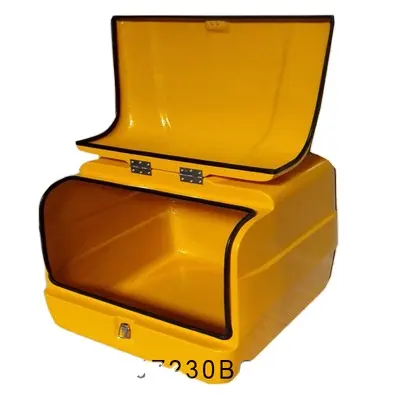 Caja impermeable para motocicleta/Scooter/bicicleta, 17 "L X 12" W X 13 "H, Pizza amarilla